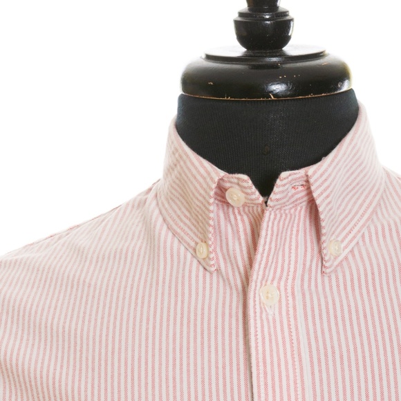 NN07 No Nationality Red Striped Button Down Shirt - Picture 3 of 4